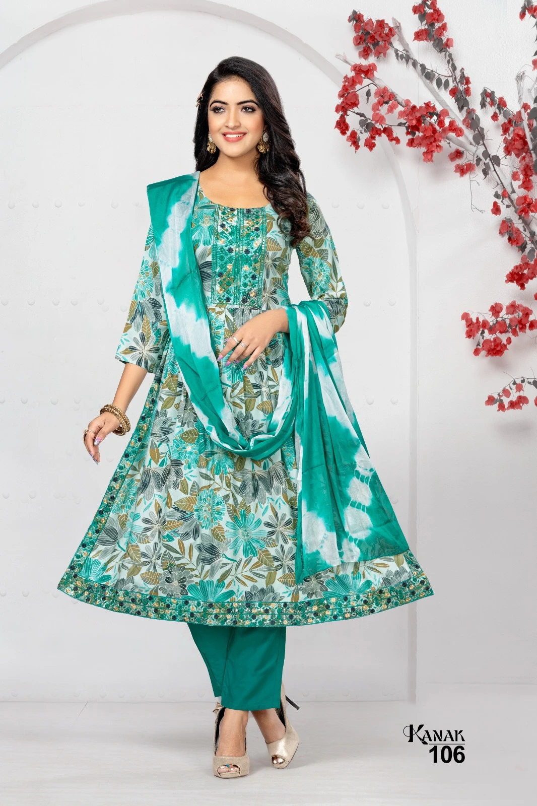 Hirwa Kanak Heavy Rayon Wholesale Readymade Salwar Suit Catalog — Wholesale, MPA wholesale from Surat — view 4